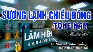 Sương Lạnh Chiều Đông Karaoke Tone Nam Nhạc Sống I Karaoe Lâm Hiền