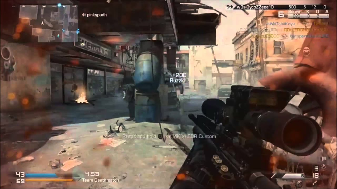 Call of Duty Ghosts | First One Clip Edit (Maniac Throwing Knife Kill)