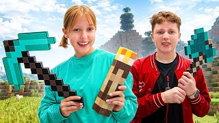 Minecraft a való életben! Amelka és barátai legyőzik Creepert? Sorozat tinédzsereknek
