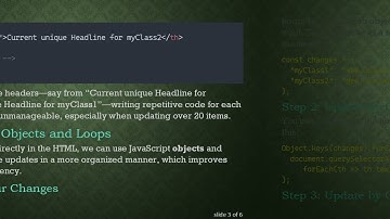 How to Efficiently Change Several HTML-table Cells with JavaScript