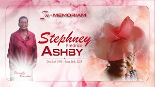 I n   M e m o r i a m    -    Stephney  Fredrica  Ashby