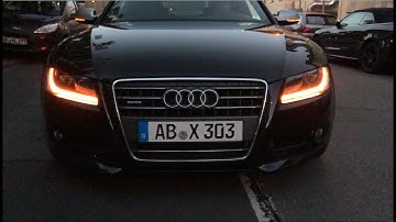 Audi A5 fully dynamic turn signals