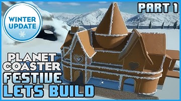 Festive Train Station Part 1 - Lets Build 01 #PlanetCoaster