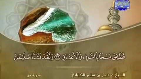 سورة ص 38 - 114 عادل الكلباني - قراءة مرتلة