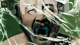 How to Create Plastic Wrap Halftone Graphics | Photoshop