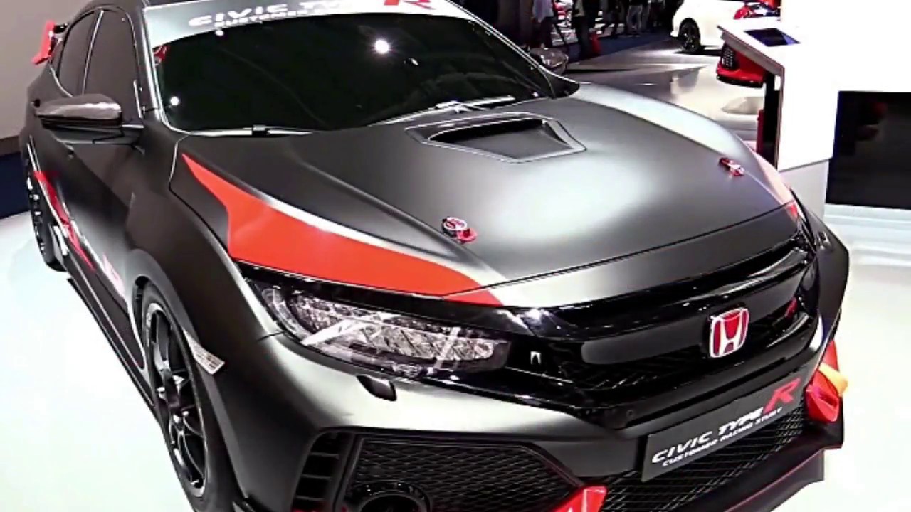 2017 Honda Civic Type R Satin Black Wrap Preview - YouTube
