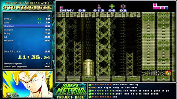 Super Metroid Project Base: Any% in 29:27 (0:21) WR