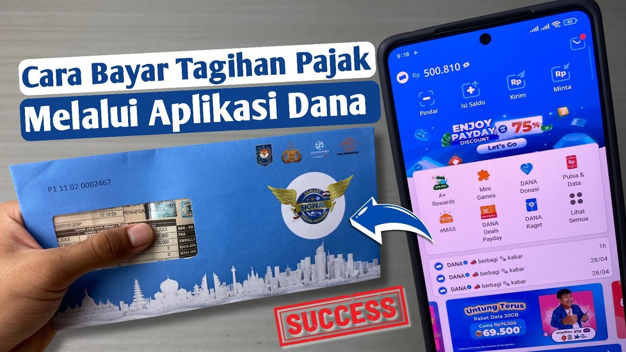 Bayar Pajak Kendaraan Online Melalui Aplikasi Dana - Terbaru 2025!