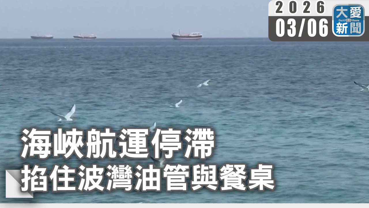 海峽航運停滯  掐住波灣油管與餐桌｜#大愛新聞 #荷莫茲海峽 #中東衝突
