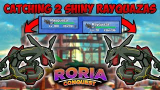 Catching 2 Shiny Rayquazas In Pokemon Brick Bronze Roria Conquest Roblox