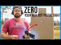 How to zero a red dot sight on a pistol the easy way