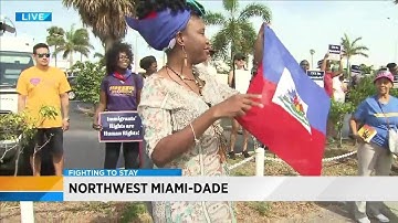 Haitian demonstrators ask for renewal of temporary protected status