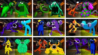 ALL Rainbow Friends vs Garten of BanBan & New CYAN, YELLOW | FNF Mod (Rainbow Friends Chapter 2)