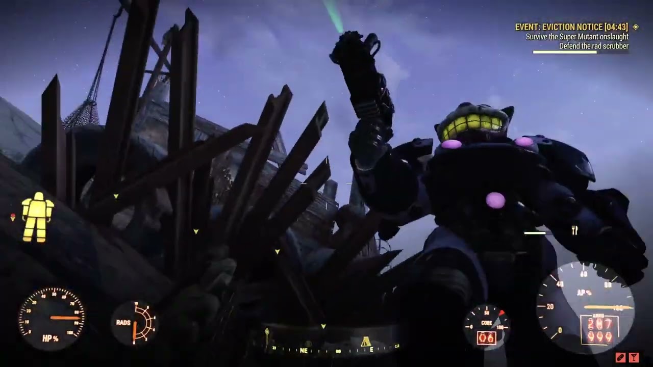 FO76: Auto-Axe vs. Super Mutants - YouTube