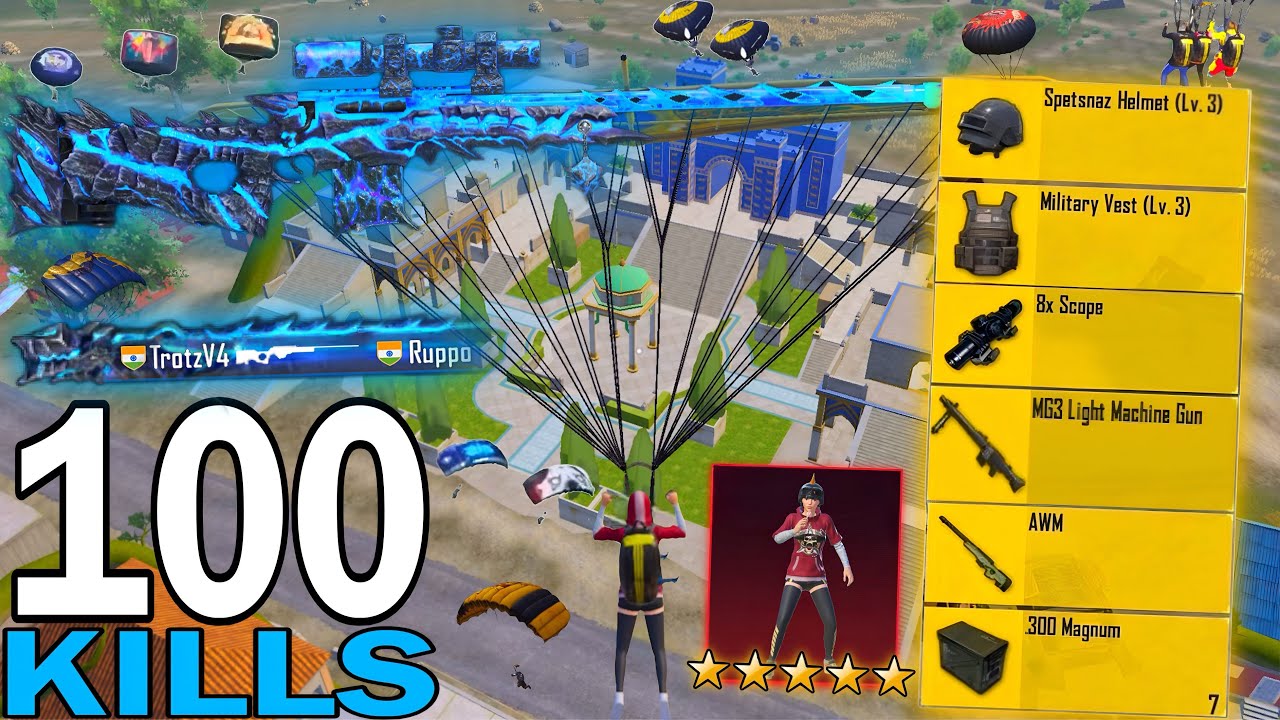 100 KILLS!😍 NEW BEST LOOT GAMEPLAY with BEST SET🔥PUBG MOBILE - BGMI