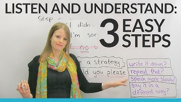 LISTENING & UNDERSTANDING in 3 Easy Steps