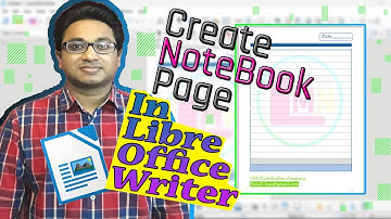 How to Design Notebook Page in Libre Office Writer ? | Lined Paper Designing in Libre Office