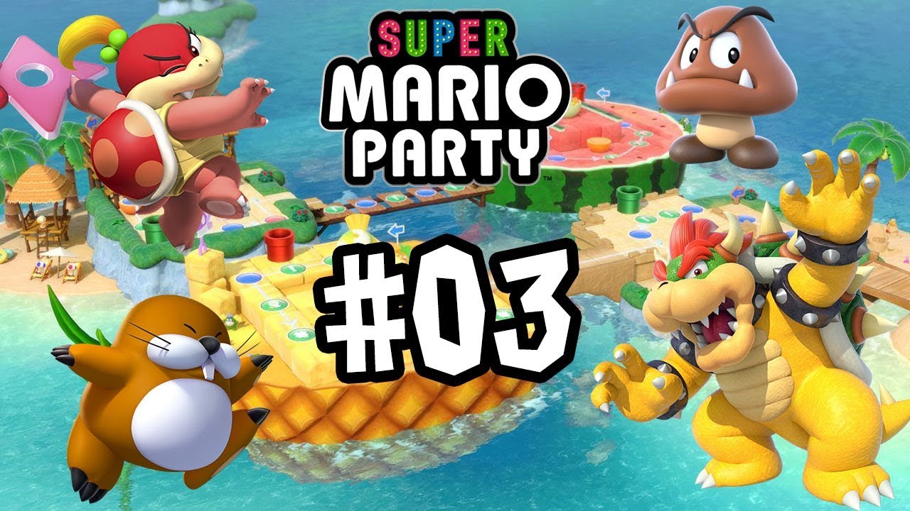 Super Mario Party Multiplayer Mega Fruit Paradise with Chaos