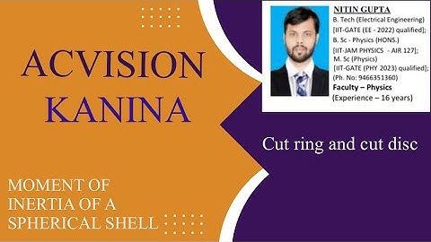 MOMENT OF INERTIA OF A SPHERICAL SHELL