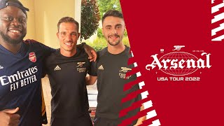 The Arsenal USA Tour Diary feat Frimpon | Cedric Soares, Fabio Vieira, &amp; NFL with Holding &amp; Ramsdale