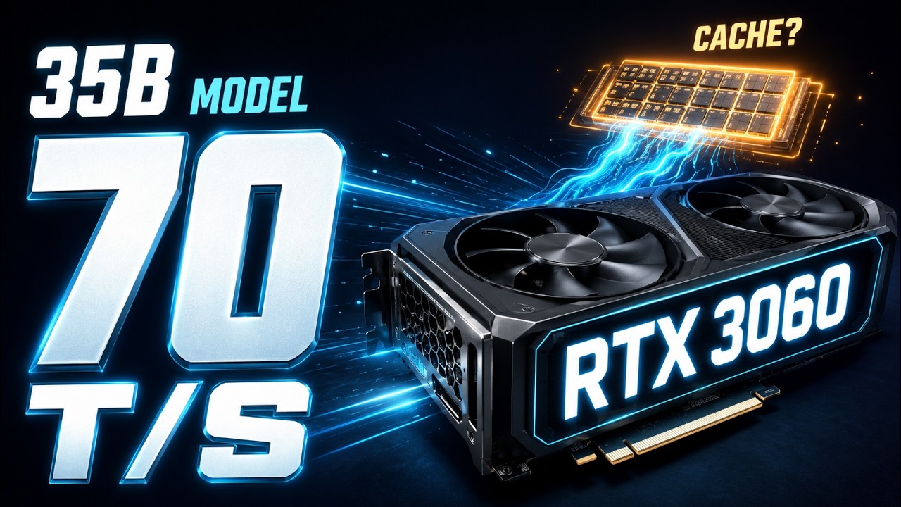 How Fast Can One RTX 3060 Actually Run 35B (llama.cpp e… — Transcript