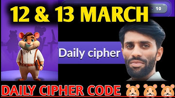 12 March Hamster Kombat Gamedev Heroes  Daily Cipher code 12March| Today CIPHER codes|cipher