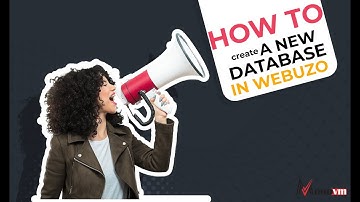 How to create new database in Webuzo
