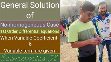 Nonhomogeneous Case of 1st Order Differential equations || with variable coefficient & term