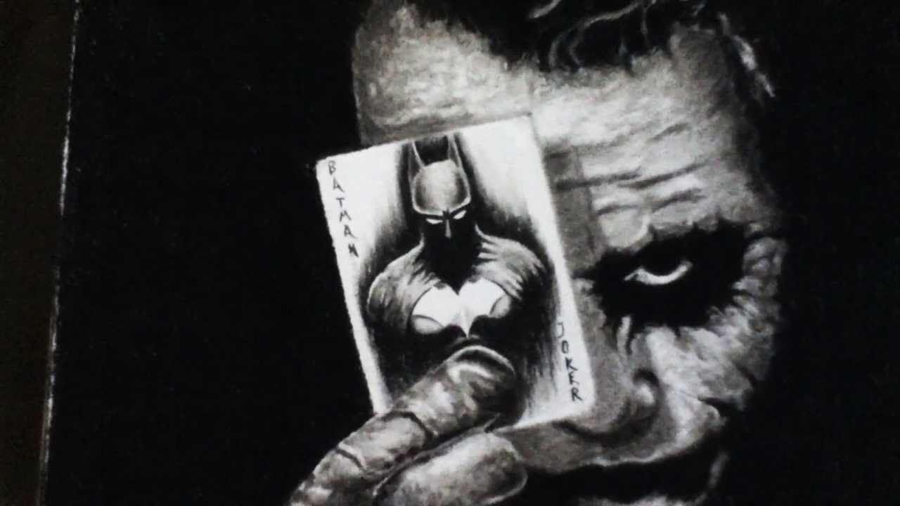 Drawing Joker With The Batman Card Youtube