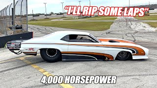 We Let a 4,000 Horsepower Promod Camaro Into the Freedom Factory... (Laps and Burnout!!!)