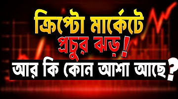 ক্রিপ্টো মার্কেট এ প্রচুর ঝড়! আর কি কোন আশা আছে? Crypto Market Update.