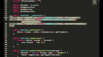 Whatthetrend+OpenCalais+Flickr mashup using PHP
