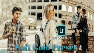 How to edit soft gold | download preset link description screenshot 2