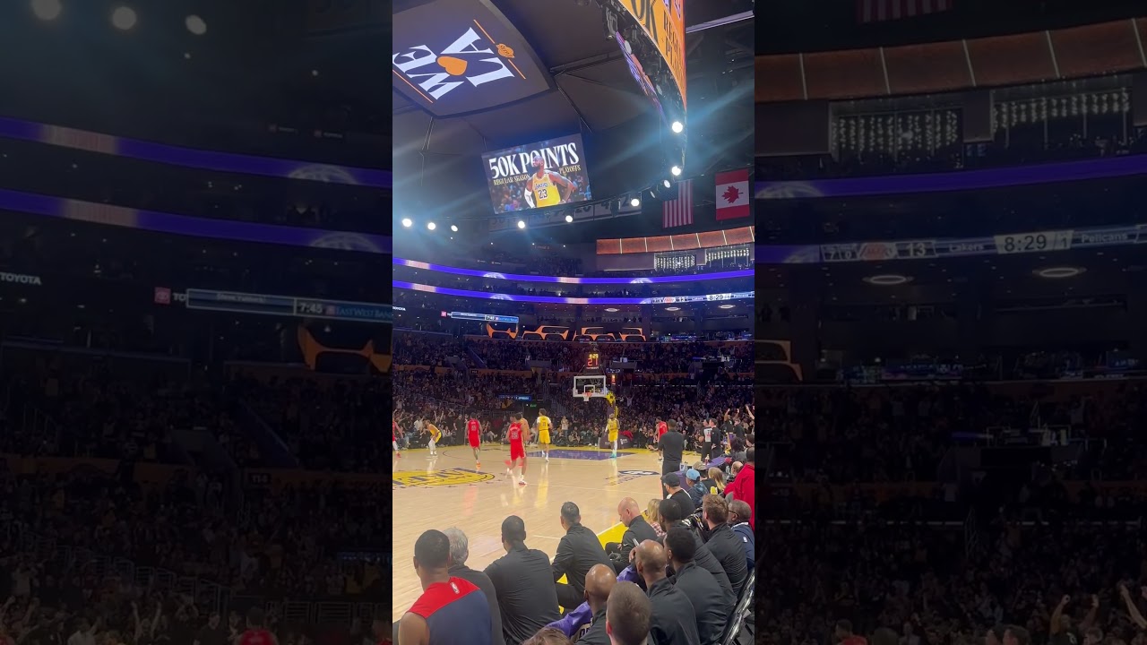 LeBron Scores 50,000 points with 3 Pointer | Lakers vs Pelicans March 4, 2025