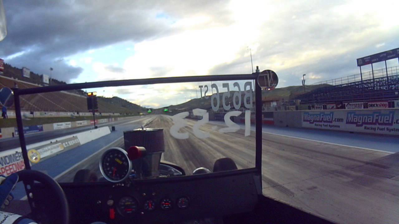 T-Bucket race from in the car - YouTube