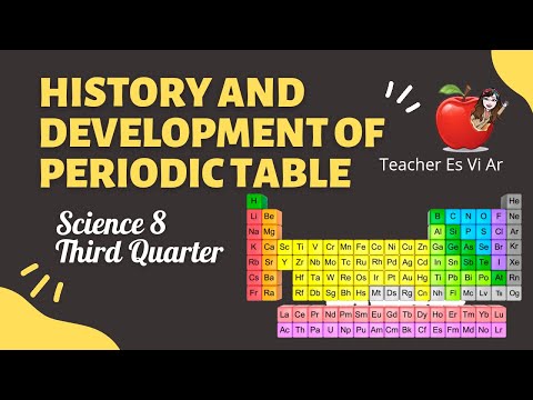 HISTORY AND DEVELOPMENT OF PERIODIC TABLE | Science 8