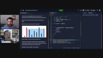 Mock Coding Interview With a Software Engineer - LeetCode 11. Container With Most Water