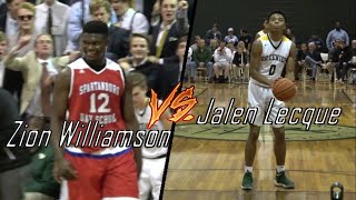 Jalen Lecque vs Zion Williamson! THRILLING Season Opener!!! Top Prospects in The Country!!!