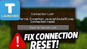 How to Fix Failed to Connect to Server Minecraft TLauncher Internal Exception 2025