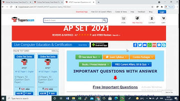 APSET 2021, Free Mock Test Series, eBook, Printed Material, Important Questions, Update Syllabus