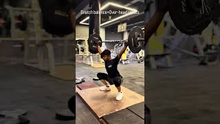 Bar speed Hip drive.Overhead stability. 🏋️‍♀️ Do the work nobody skips.” #weightlifting #motivation