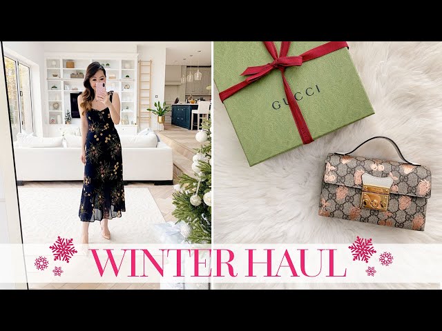 FESTIVE WINTER TRY ON CLOTHING HAUL & GUCCI UNBOXING 2021!