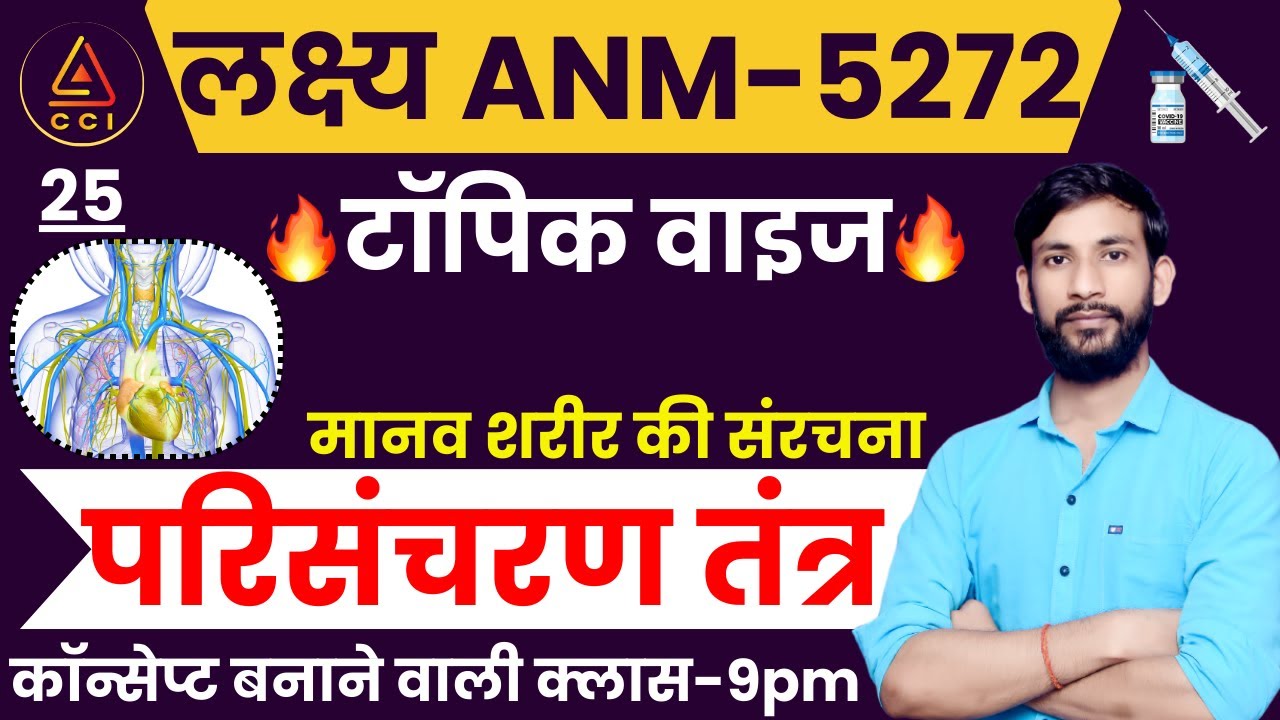 रक्त परिसंचरण तंत्र | Blood Circulatory System | human body structure | UPSSSC ANM 5272 EXAM CLASSES