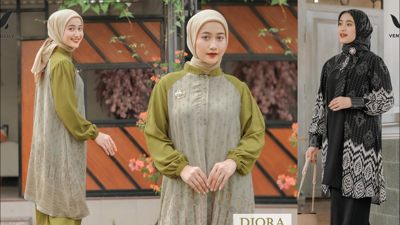 Baju one set celana dan rok import model modis - YouTube