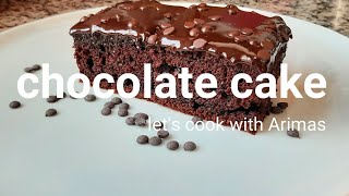 How To Make The Best Moist Chocolate Cake كيكة الشكلاطة | كريمة رهيبة