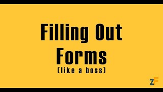 Filling out forms