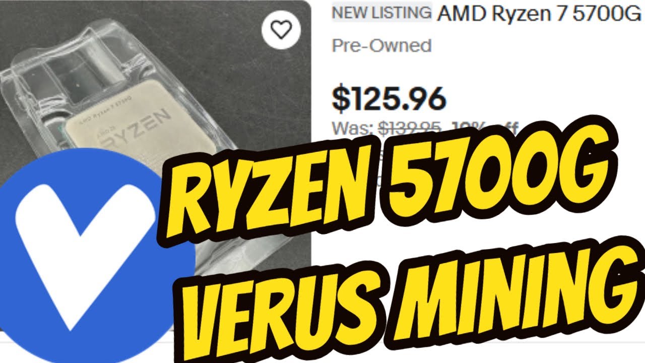 $125 CPU Mining Verus Coin Results Ryzen 5700g