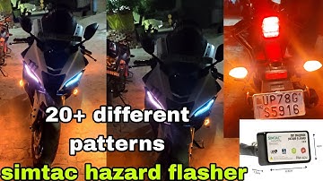 simtac hazard flasher plug and play for all r15 || 20+ different patterns || just in 1499 .