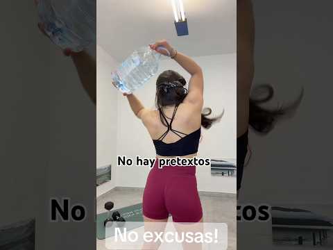 Entrenamiento en casa I mancuernas o botella? Todo sirve
