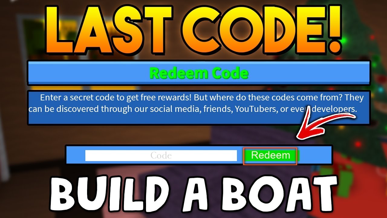 LAST CHRISTMAS CODE! *REDEEM NOW*☃️ Build a boat For 